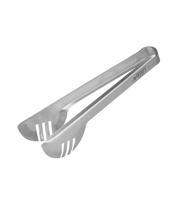 Tradineur - Pinzas para ensaladas o espaguetis de acero inoxidable, pinzas de cocina, 24 x 5 x 7 cm