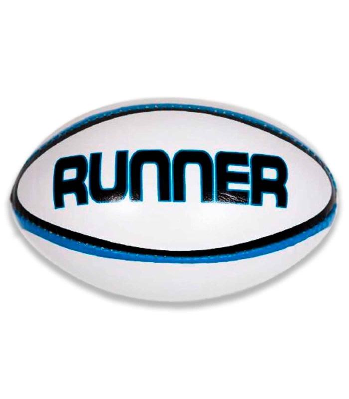 Tradineur - Balón de Rugby Mini Play, Balón Entrenamiento de Rugby, Pelota Rugby para playa - Diseño runner - Color surtido 