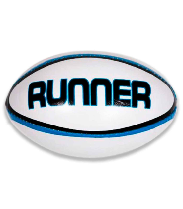 Tradineur - Balón de Rugby Mini Play, Balón Entrenamiento de Rugby, Pelota Rugby para playa - Diseño runner - Color surtido 