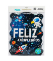 Tradineur - Piñata del universo para cumpleaños, cartón, para rellenar con golosinas, chuches, niños, decoración infantil para fiestas (37 x 47 cm)