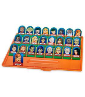 Tradineur - Juego de mesa quién es, identitik, juguete infantil, adivinar personajes, familiar, sociable, habilidad, 2 jugadores, dimensiones 30 x 26 x 5 cm