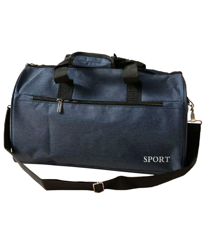 Tradineur - Bolsa de viaje de tela con asas y correa de hombro, bolsillos con cremallera, plegable, ligera, resistente, deporte, gimnasio, equipaje de mano, 43 x 20 x 25 cm, color aleatorio