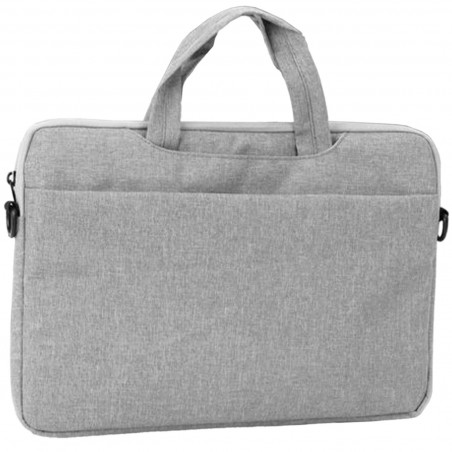Tradineur - Bolsa para portátil de 13-14 pulgadas, bolso, maletín, bandolera, funda de tela impermeable con asas y correa de hom