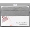 Tradineur - Bolsa para portátil de 13-14 pulgadas, bolso, maletín, bandolera, funda de tela impermeable con asas y correa de hom