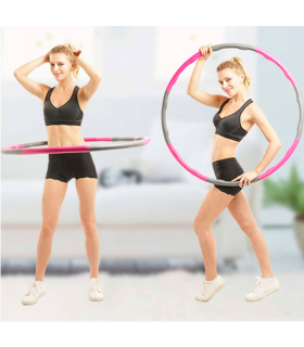 Hula hoop fitness desmontable, aro de ejercicio, 8 secciones de espuma, perder peso, entrenamiento deportivo, adultos, uso doméstico, diámetro 94 cm, color aleatorio