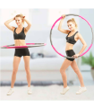 Hula hoop fitness desmontable, aro de ejercicio, 8 secciones de espuma, perder peso, entrenamiento deportivo, adultos, uso doméstico, diámetro 94 cm, color aleatorio