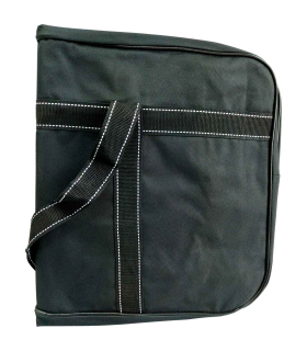 Tradineur - Bolsa de viaje de tela con asas y correa de hombro - Fabricado en Poliéster - bolsillo con cremallera, plegable, ligera, resistente - 38 x 70 x 34 cm - Color negro