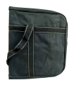 Tradineur - Bolsa de viaje de tela con asas y correa de hombro - Fabricado en Poliéster - bolsillo con cremallera, plegable, ligera, resistente - 38 x 70 x 34 cm - Color negro