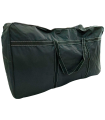 Tradineur - Bolsa de viaje de tela con asas y correa de hombro - Fabricado en Poliéster - bolsillo con cremallera, plegable, ligera, resistente - 58 x 100 x 43 cm - Color negro