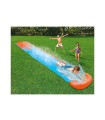 Tradineur - Pista deslizante hinchable individual con rociadores de agua, tobogán resbaladizo de pvc para carreras, jardín, aire libre, 488 cm