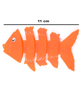 Tradineur - Set de 3 peces flexibles de colores para buceo, plástico, juegos acuáticos, piscina, coordinación mano-ojo, conciencia del espacio, natación, niños, 11 x 6,5 cm