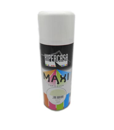 Hipercasa - Bote de pintura en spray color crema 400 ml, válido para multitud de superficies de interior y exterior