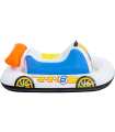 Tradineur - Coche deportivo hinchable infantil para piscina, vehículo acuático inflable flotante para niños, incluye parche de reparación, 110 x 75 cm