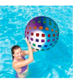 Tradineur - Balón hinchable estilo Led multicolor - Fabricado en Vinilo - Ideal para disfrutar este verano - Ø 36 cm 