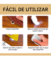 Tradineur - Masilla de relleno para madera, tapagrietas, pasta lista para usar, reparación de fisuras, agujeros en muebles, uso interior, calidad profesional (Haya, 250 g)