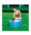 Tradineur - Piscina hinchable infantil, 3 aros, vinilo resistente, válvula de seguridad, 3 cámaras de aire. Color Surtido. 70 x 30 cm (diámetro x alto)