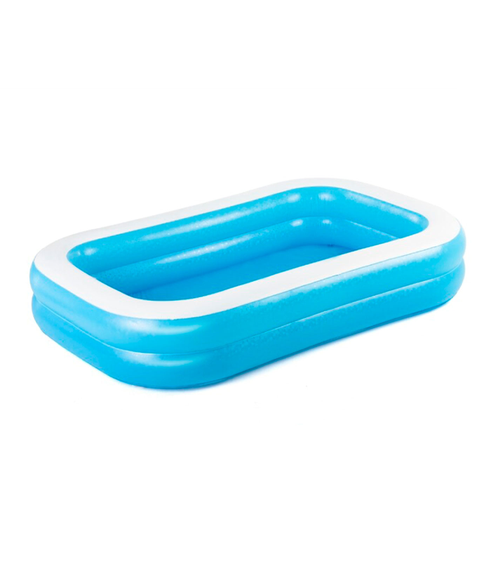 Tradineur - Piscina rectangular hinchable 262 x 175 x 51 cm, piscina inflable 778 litros, paredes extra anchas, exterior, jardín, patio, fácil de montar, azul