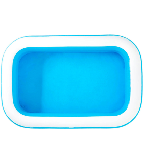 Tradineur - Piscina rectangular hinchable 262 x 175 x 51 cm, piscina inflable 778 litros, paredes extra anchas, exterior, jardín, patio, fácil de montar, azul