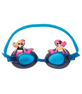 Tradineur - Gafas de natación junior, Protección UV, ligeras y versátiles, Fabricadas en PVC, totalmente ajustable. Color Surtido. 5 x 17 cm.