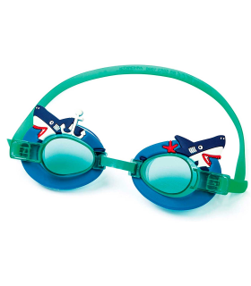 Tradineur - Gafas de natación junior, Protección UV, ligeras y versátiles, Fabricadas en PVC, totalmente ajustable. Color Surtido. 5 x 17 cm.