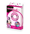 Tradineur - Flotador hinchable Minnie infantil, vinilo resistente, 56 cm diámetro. Para niños de 3 - 6 años.