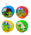 Tradineur - Yoyo modelo dinosaurio - Fabricado en plástico PVC no tóxico - Perfecto para que los principiantes aprendan trucos - Ø 5,5 cm - Modelo Aleatorio