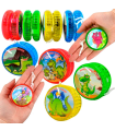 Tradineur - Yoyo modelo dinosaurio - Fabricado en plástico PVC no tóxico - Perfecto para que los principiantes aprendan trucos - Ø 5,5 cm - Modelo Aleatorio