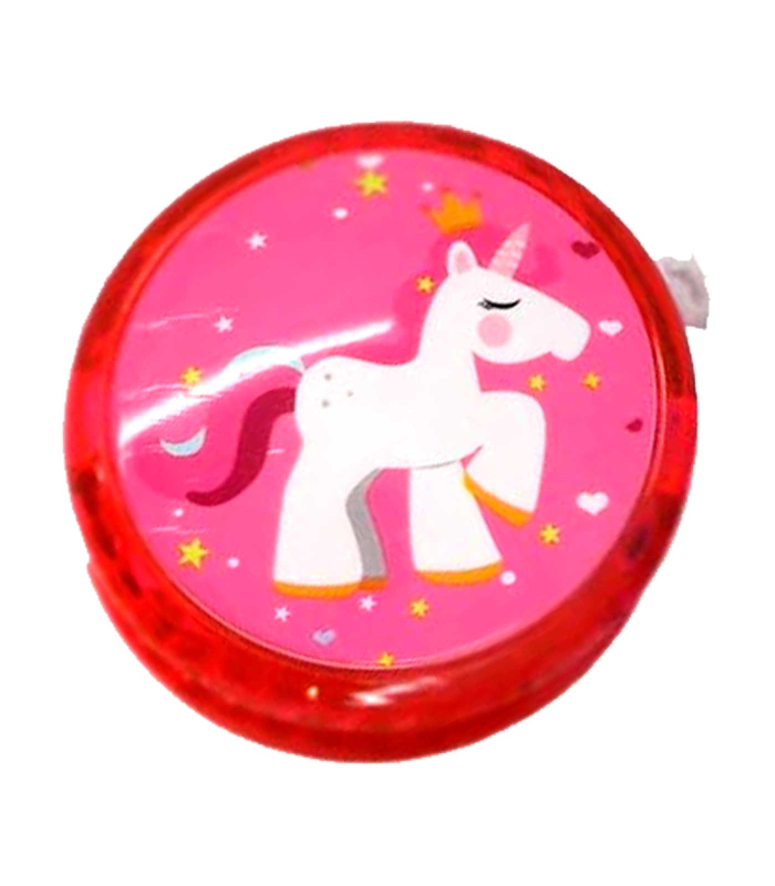 Tradineur - Yoyo modelo unicornio - Fabricado en plástico PVC no tóxico - Perfecto para que los principiantes aprendan trucos - Ø 5,5 cm - Modelo Surtido