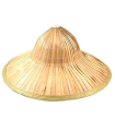 Sombrero chino de paja vietnamita para jóvenes y adultos, complemento para carnaval, halloween, fiestas, celebraciones. 20 x 40 x 40 cm