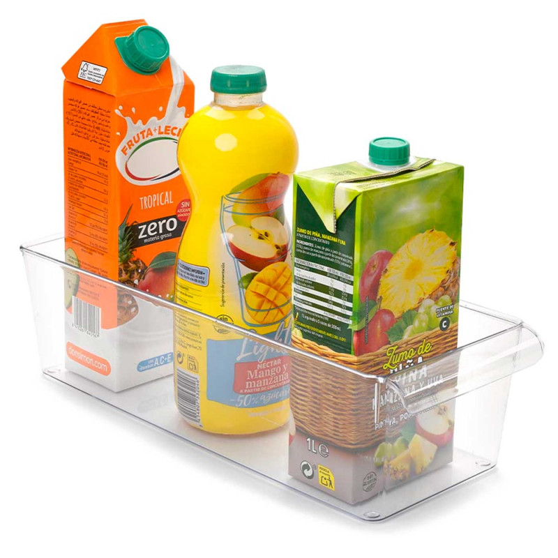 Tradineur - Cajón organizador reutilizable para frigorífico Nº 12 - Fabricado en poliestireno - Recipiente de plástico transpare Tradineur - Cajón organizador reutilizable para frigorífico Nº 12 - Fabricado en poliestireno - Recipiente de plástico transpare