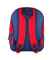 Tradineur - Mochila azul y roja para niños en 3D con diseño de Spiderman, ideal para la escuela. Medidas de 25 x 31 x 10 cm para colgar en la espalda. Bolsa Spiderman Licencia Marvel