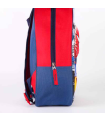 Tradineur - Mochila azul y roja para niños en 3D con diseño de Spiderman, ideal para la escuela. Medidas de 25 x 31 x 10 cm para colgar en la espalda. Bolsa Spiderman Licencia Marvel