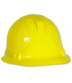 Tradineur - Casco de obrero para adulto, plástico, sombrero, gorro para disfraces, accesorio de carnaval, Halloween, cosplay, fiestas (Amarillo, unisex, talla única)