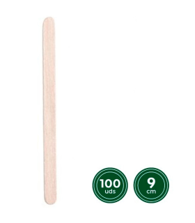 Tradineur - Pack de 100 paletinas para café de madera, biodegradables, 100% reciclables, extra resistentes, higiénicas, ecológicas, remover café, té, infusiones, 9 cm