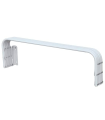 Tradineur - Tendedero extensible de acero para pared, 5 metros de tendido, soporte plegable para tender ropa, resistente, hogar (Blanco, 100 x 9,5 > 45 x 19 cm)