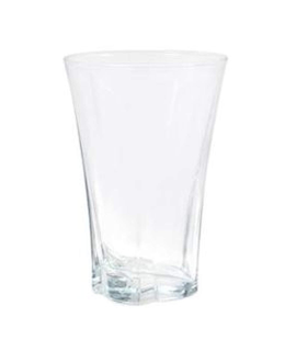 Tradineur - Set de 6 vasos de cristal para refresco, modelo Truva, resistentes, aptos para lavavajillas, servir whisky, licores, agua (350 ml, 13 x 9 cm)