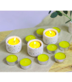 Tradineur - Set de 20 velas de té con aroma, tealights perfumadas, tiempo de combustión: 4,5 horas, decoración del hogar (Jazmín, 3,7 x 1,6 cm)