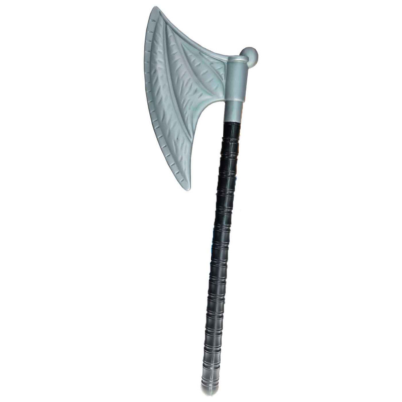 Tradineur - Hacha Vikinga - Fabricado en plástico - Apto para jóvenes y adultos - Complemento para carnaval, Halloween y celebra Tradineur - Hacha Vikinga - Fabricado en plástico - Apto para jóvenes y adultos - Complemento para carnaval, Halloween y celebra