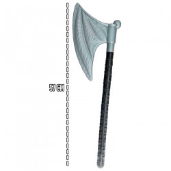 Tradineur - Hacha Vikinga - Fabricado en plástico - Apto para jóvenes y adultos - Complemento para carnaval, Halloween y celebra