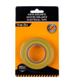 Tradineur - Cinta aislante de pvc adhesiva, resistente, instalaciones eléctricas, reparar, proteger y agrupar cables, bricolaje (Amarillo y verde, 19 mm x 20 m)