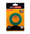 Tradineur - Cinta aislante de pvc autoadhesiva, resistente, instalaciones eléctricas, reparar, proteger y agrupar cables, bricolaje (Verde, 19 mm x 20 m)