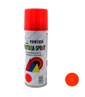 Montoro - Bote de pintura en spray rojo fluorescente F203 200 ml, válido para multitud de superficies de interior y exterior