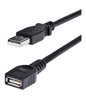 Cable alargador USB, hembra a macho, extensión, alta velocidad, impresora, ratón, teclado, pendrive, mando de consola, disco externo, ordenador (1,5 m)