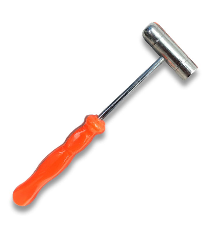 Tradineur - Mini Martillo Bola - Fabricado en Acero - Longitud 18 cm - Mango ergonomico de plástico - Ideal para obras de bricolaje y carpintería