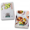 Tradineur - Bascula digital para cocina - Max 5 kg - Pantalla LCD - Función Tara - Botón Táctil - 23 x 15 cm - Modelo Aleatorio