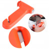 Tradineur - Martillo de emergencia para coche con cortacinturones, herramienta de escape, rompe cristales, ventanillas de automó