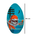 Tradineur - Tabla de surf skimboard de madera 90 x 50 cm, aprender a surfear, mar, playa, diseño aleatorio