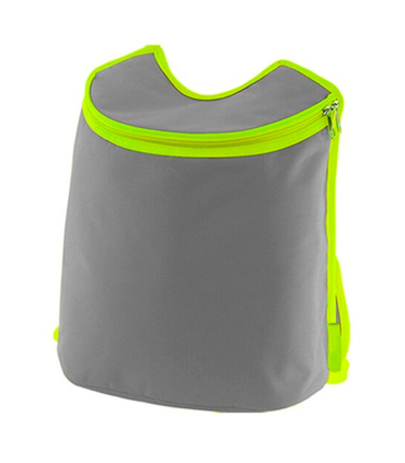 Mochila nevera frigorífica de nylon de 15  x 34 x 40 cm de colores surtidos. Bolsa porta alimentos con función nevera de color surtido. Fiambrera de viaje para guardar frio.