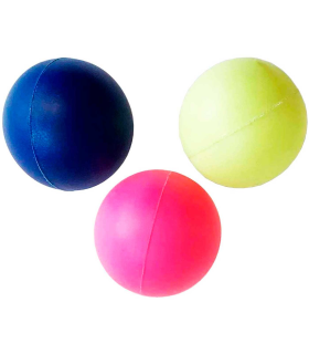 Tradineur - Set de 3 pelotas de playa, fabricadas en plástico PVC, diámetro 4 cm, colores aleatorios