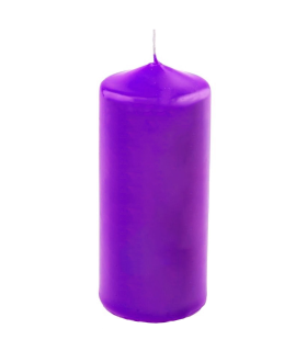 Tradineur - Vela taco con aroma a lavanda, velón de cera perfumada, larga duración: 25 horas, aromaterapia, decoración del hogar (Lila, Lavanda Spa, 10,5 x 4,5 cm)